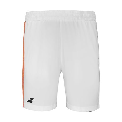 Short Babolat Play 2.0 Homme Blanc/Orange