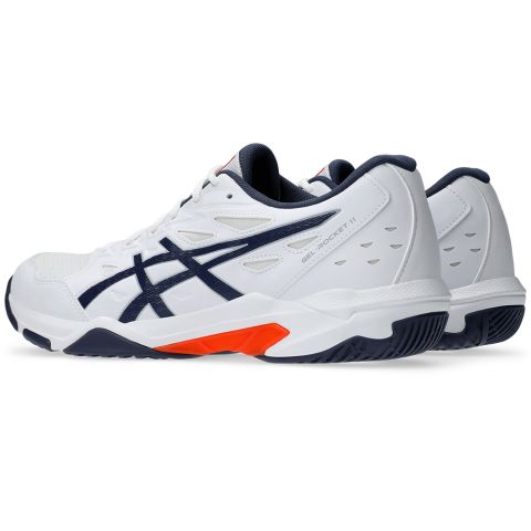 Chaussures Badminton Asics Gel Rocket 11 Homme Blanc/Indigo Fog