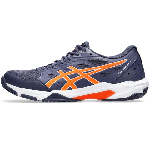 Chaussures Badminton Asics Gel Rocket 11 Homme Indigo Fog/Orange