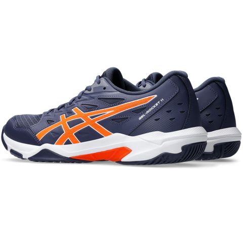 Chaussures Badminton Asics Gel Rocket 11 Homme Indigo Fog/Orange