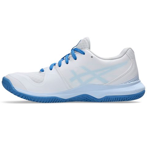 Chaussures Badminton Asics Gel Tactic 12 Femme Blanc/Light Blue