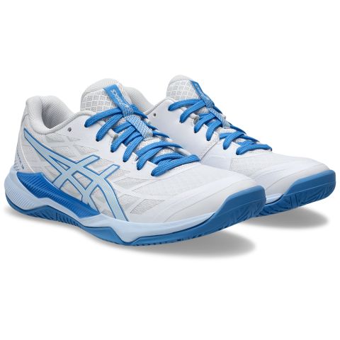 Chaussures Badminton Asics Gel Tactic 12 Femme Blanc/Light Blue