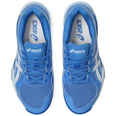 Chaussures Badminton Asics Gel Powerbreak GS Junior Bleu/Blanc