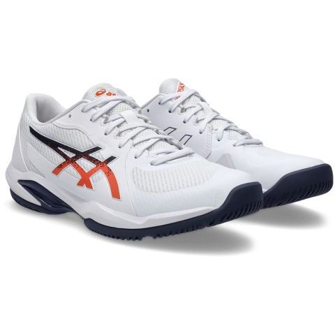 Chaussures Tennis Asics Solution Swift FF2 Homme Blanc/Orange