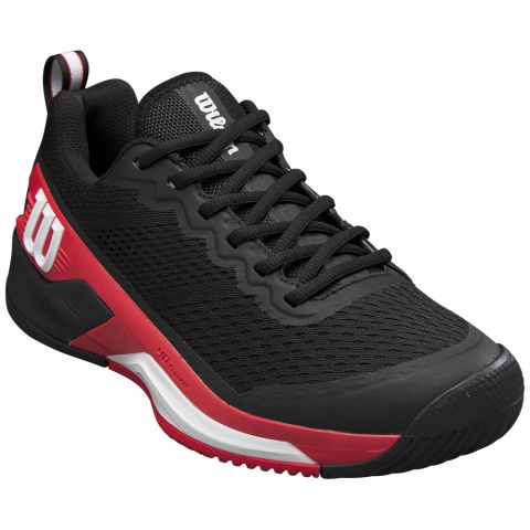 Chaussures Tennis Wilson Rush Pro 4.5 Homme Noir/Rouge