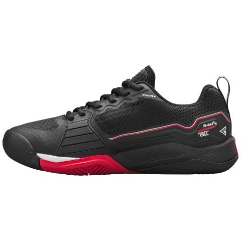 Chaussures Tennis Wilson Rush Pro 4.5 Homme Noir/Rouge