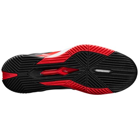 Chaussures Tennis Wilson Rush Pro 4.5 Homme Noir/Rouge