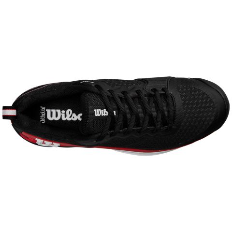 Chaussures Tennis Wilson Rush Pro 4.5 Homme Noir/Rouge