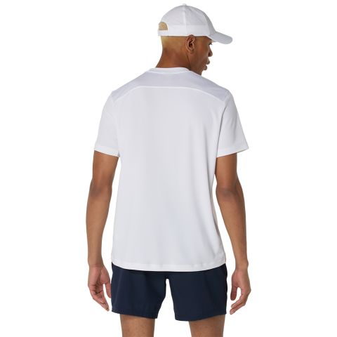 Tee-shirt Asics Court SS Top Homme 25 Blanc