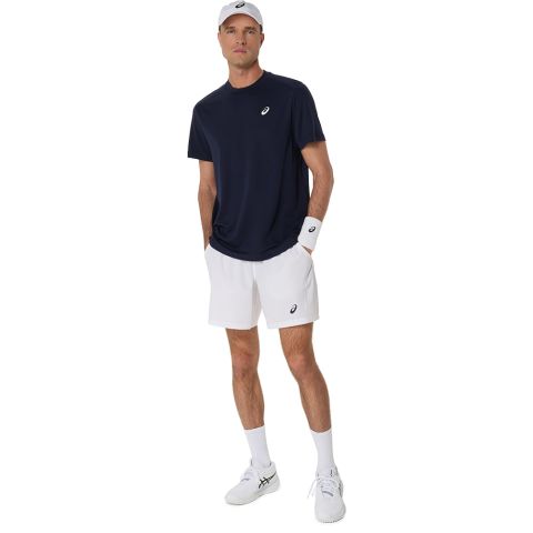 Tee-shirt Asics Court SS Top Homme 25 Bleu Marine