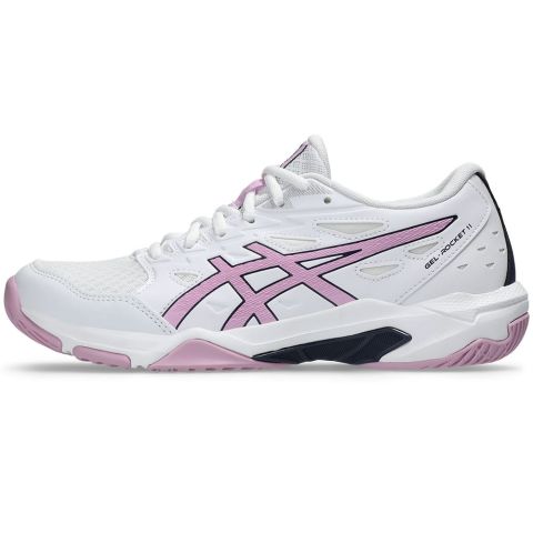 Chaussures Badminton Asics Gel Rocket 11 Femme Blanc/Rose