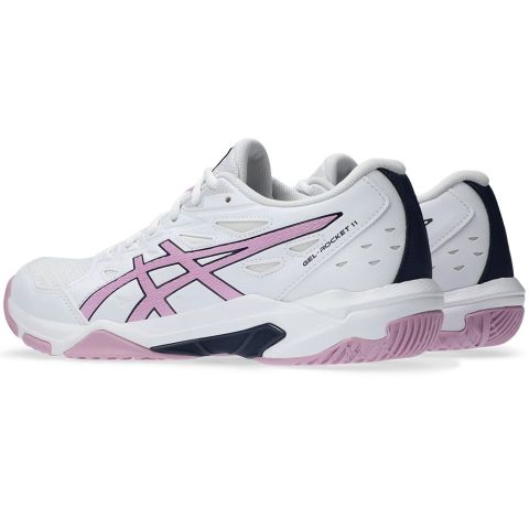 Chaussures Badminton Asics Gel Rocket 11 Femme Blanc/Rose