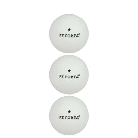 Balles Tennis de Table Forza 1-Star x3 Blanc