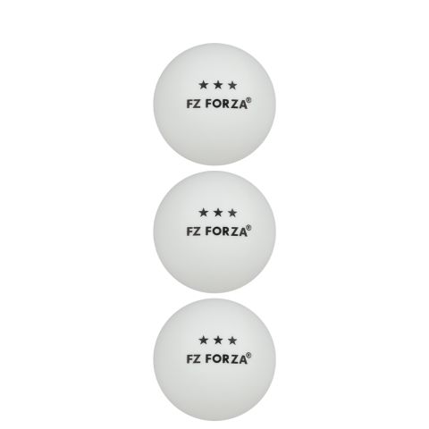 Balles Tennis de Table Forza 3-Stars x3 Blanc