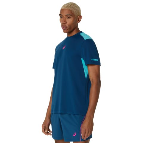 Tee-shirt Asics Court Padel SS Homme Mako Blue