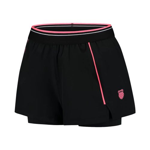 Short K-Swiss Hypercourt Femme Noir/Rose